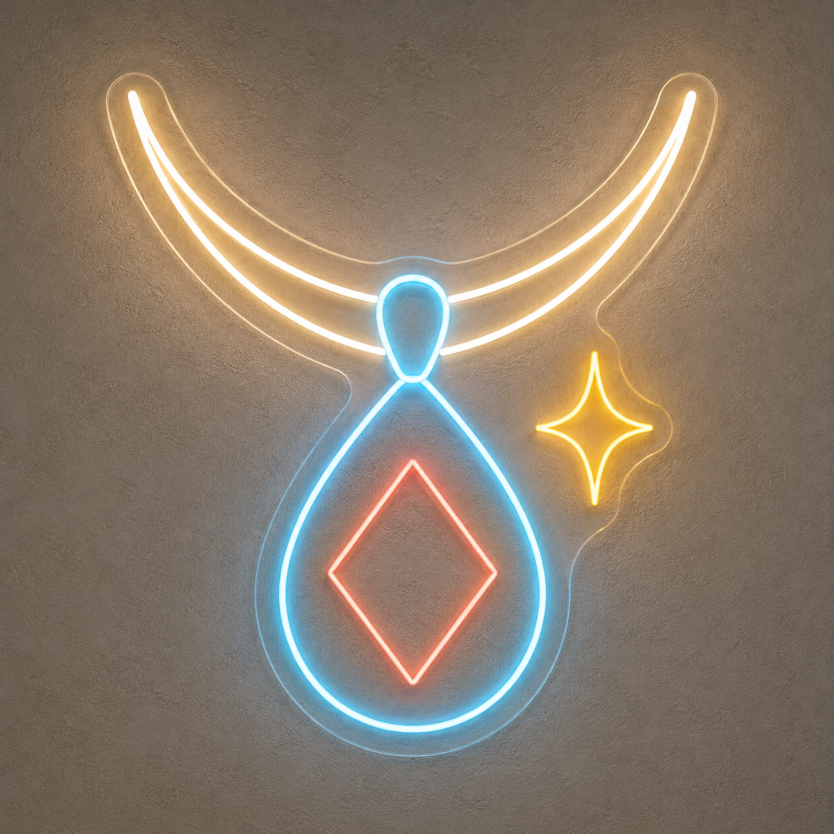 Necklace & Diamond LED Neon Sign for Jewelry Classes - design reference