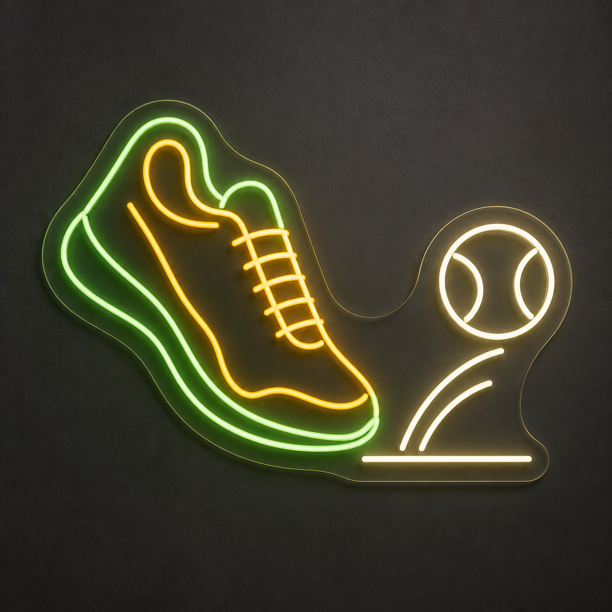 Tennis Shoe and Ball LED Neon Sign for Tennis Shops - design reference