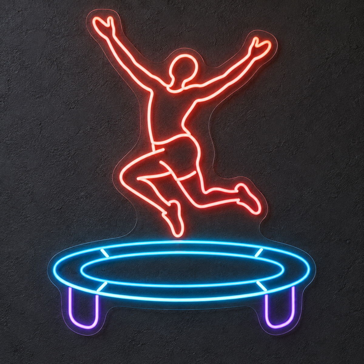 Trampoline Jump LED Neon Sign for Trampoline Parks - design reference