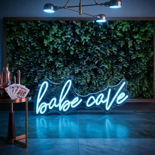 Babe Cave LED Neon Sign for Bedroom, Beauty Room & Girls Room Decor