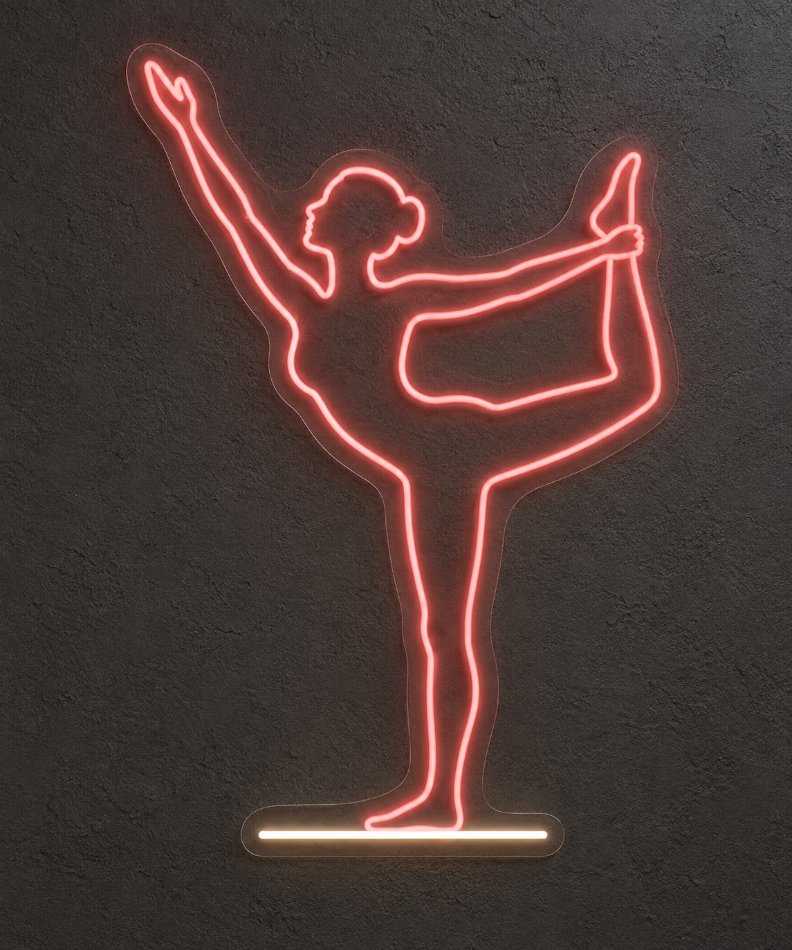 Dancer Pose LED Neon Sign for Yoga Studios - design reference